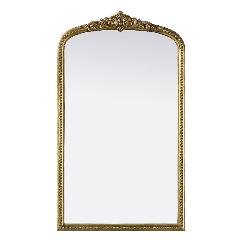 Elegant Decor Naomi Vintage Resin Mirror 24X42 in Antique Brass