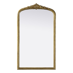 Elegant Decor Naomi Vintage Resin Mirror 24X42 in Antique Brass
