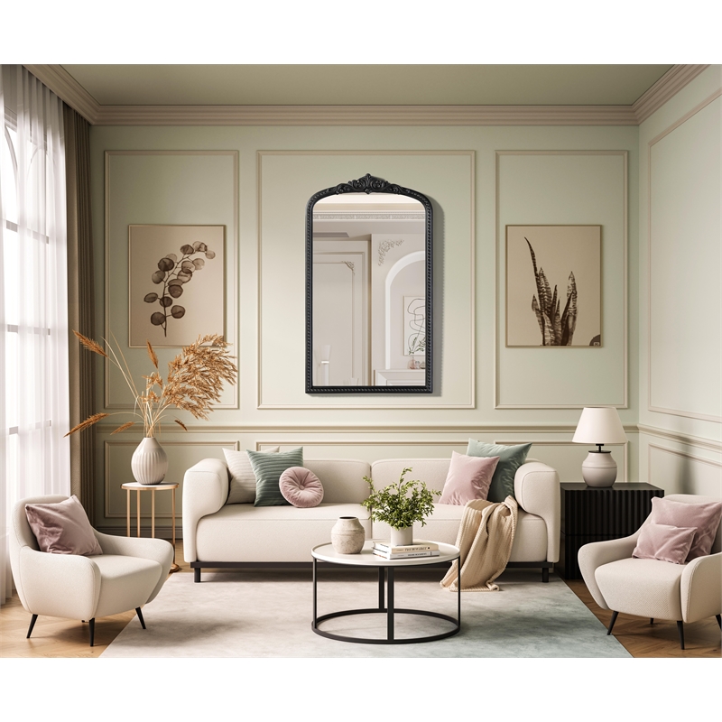 Elegant Decor Naomi Vintage Resin Mirror 24X42 in Vintage Bronze