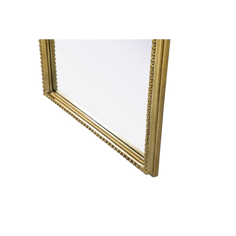 Elegant Decor Naomi Vintage Resin Mirror 24X60 in Antique Brass