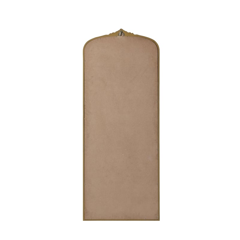 Elegant Decor Naomi Vintage Resin Mirror 24X60 in Antique Brass