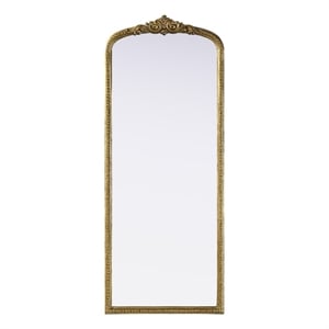 Elegant Decor Naomi Vintage Resin Mirror 24X60 in Antique Brass
