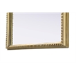 Elegant Decor Naomi Vintage Resin Mirror 27X42 in Antique Brass
