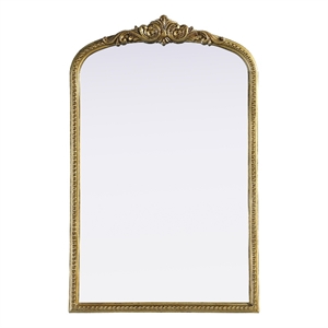 Elegant Decor Naomi Vintage Resin Mirror 27X42 in Antique Brass