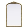 Elegant Decor Naomi Vintage Resin Mirror 27X42 in Antique Brass