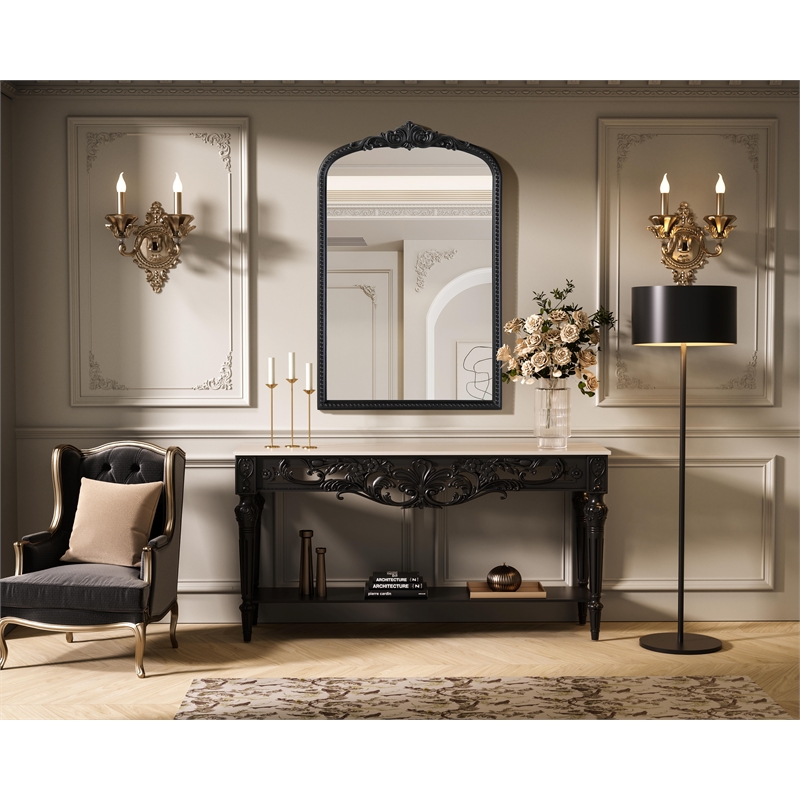 Elegant Decor Naomi Vintage Resin Mirror 27X42 in Vintage Bronze
