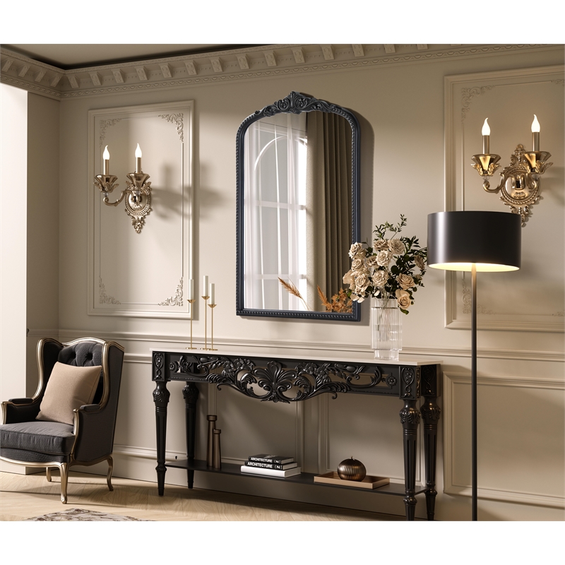 Elegant Decor Naomi Vintage Resin Mirror 27X42 in Vintage Bronze