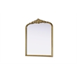 Elegant Decor Naomi Vintage Resin Mirror 30X36 in Antique Brass