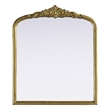 Elegant Decor Naomi Vintage Resin Mirror 30X36 in Antique Brass