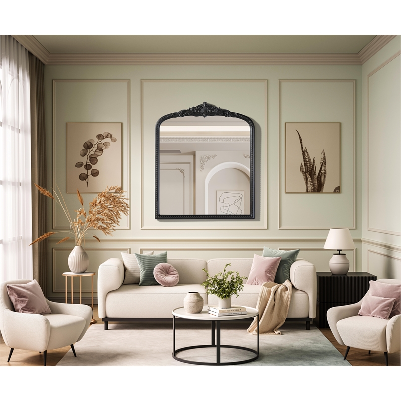 Elegant Decor Naomi Vintage Resin Mirror 30X36 in Vintage Bronze