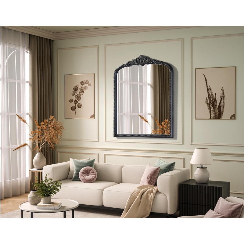 Elegant Decor Naomi Vintage Resin Mirror 30X36 in Vintage Bronze