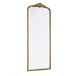 Elegant Decor Naomi Vintage Resin Mirror 30X72 in Antique Brass
