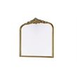 Elegant Decor Naomi Vintage Resin Mirror 36X36 in Antique Brass