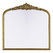 Elegant Decor Naomi Vintage Resin Mirror 36X36 in Antique Brass