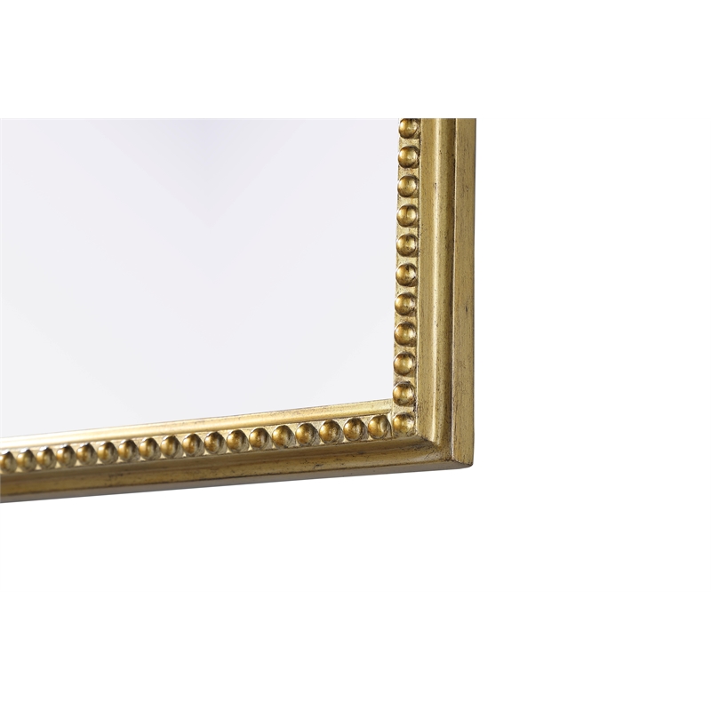 Elegant Decor Naomi Vintage Resin Mirror 36X72 in Antique Brass