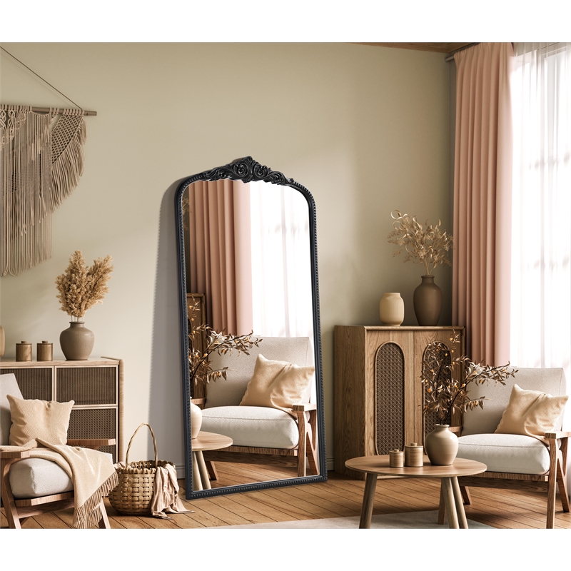 Elegant Decor Naomi Vintage Resin Mirror 36X72 in Vintage Bronze