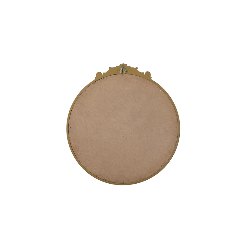 Elegant Decor Naomi Vintage Resin Mirror 24X25.6 in Antique Brass