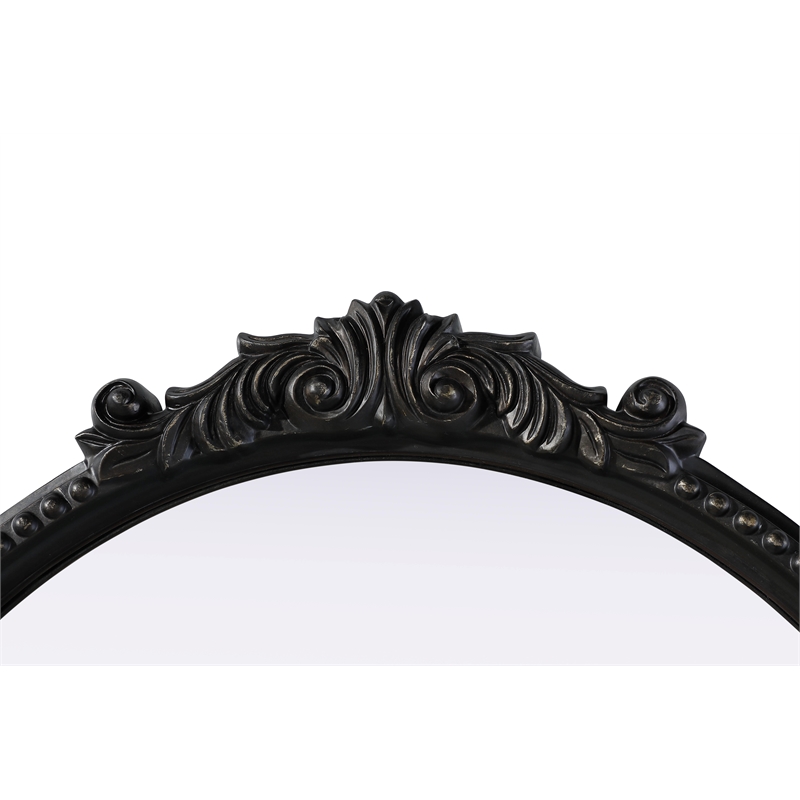 Elegant Decor Naomi Vintage Resin Mirror 24X25.6 in Vintage Bronze