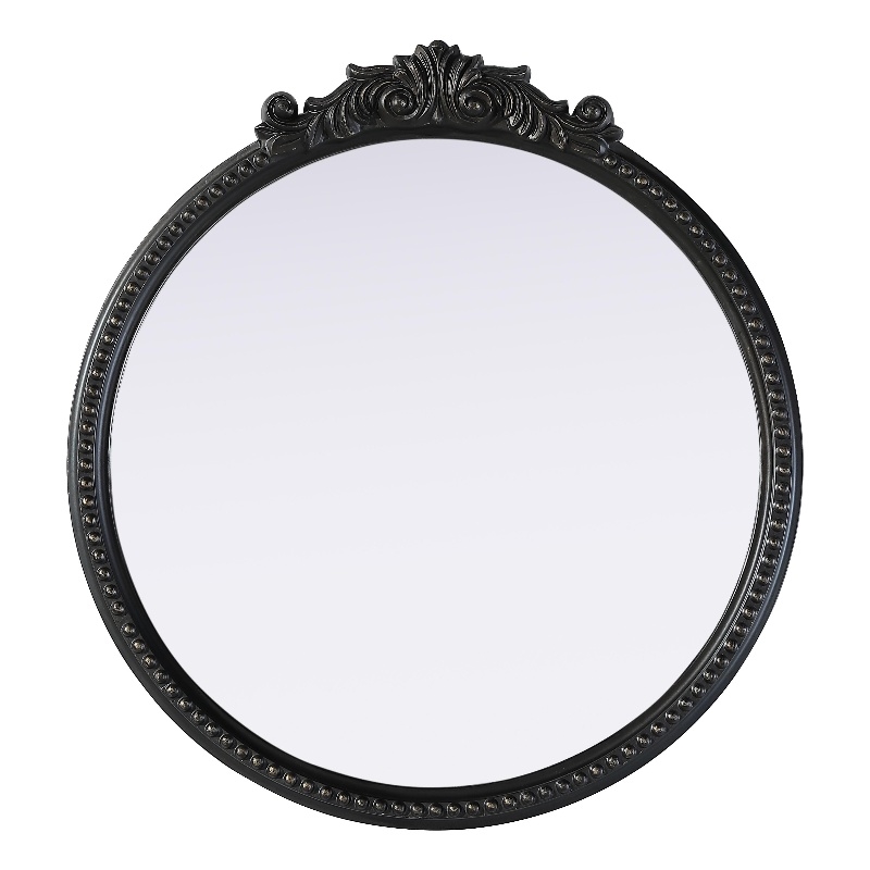Elegant Decor Naomi Vintage Resin Mirror 24X25.6 in Vintage Bronze