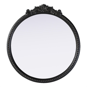 Elegant Decor Naomi Vintage Resin Mirror 24X25.6 in Vintage Bronze