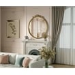 Elegant Decor Naomi Vintage Resin Mirror 30X32 in Antique Brass