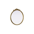 Elegant Decor Naomi Vintage Resin Mirror 30X32 in Antique Brass