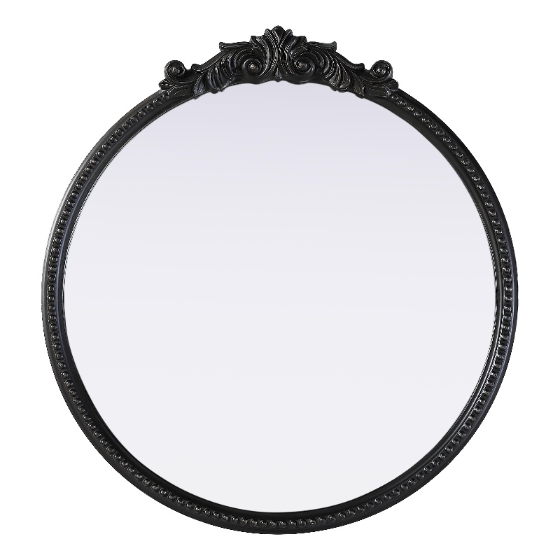 Elegant Decor Naomi Vintage Resin Mirror 30X32 in Vintage Bronze