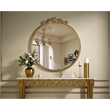 Elegant Decor Naomi Vintage Resin Mirror 36X38 in Antique Brass