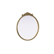 Elegant Decor Naomi Vintage Resin Mirror 36X38 in Antique Brass