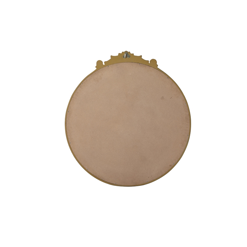 Elegant Decor Naomi Vintage Resin Mirror 36X38 in Antique Brass