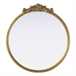 Elegant Decor Naomi Vintage Resin Mirror 36X38 in Antique Brass
