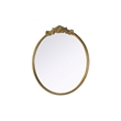 Elegant Decor Naomi Vintage Resin Mirror 42X45 in Antique Brass