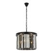 Urban Classic Sydney 6-Light Metal Royal Cut Pendant in Matte Black