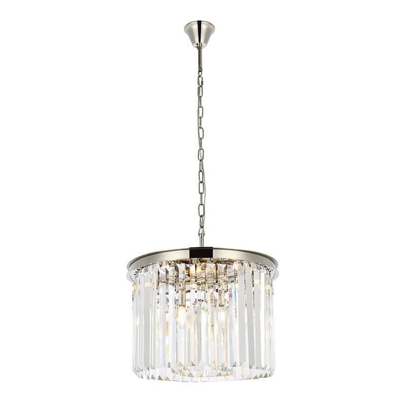 Urban Classic Sydney 6-Light Metal Royal Cut Pendant - Polished Nickel