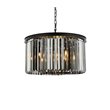 Urban Classic Sydney 8-Light Metal Royal Cut Chandelier in Matte Black Finish