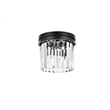 Urban Classic Sydney 3-Light Metal Royal Cut Flush Mount - Matte Black