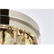 Urban Classic Sydney 3-Light Metal Royal Cut Flush Mount in Black Finish