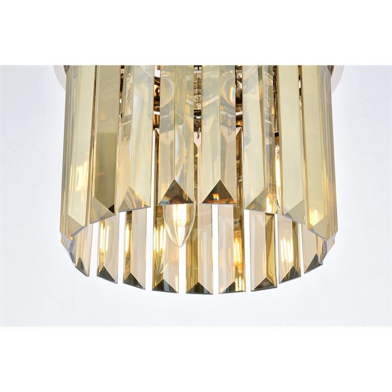 Urban Classic Sydney 3-Light Metal Royal Cut Flush Mount in Black Finish