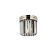 Urban Classic Sydney 3-Light Metal Royal Cut Flush Mount in Polished Nickel