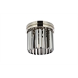 Urban Classic Sydney 3-Light Metal Royal Cut Flush Mount in Polished Nickel
