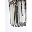 Urban Classic Sydney 3-Light Metal Royal Cut Flush Mount in Polished Nickel