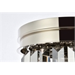 Urban Classic Sydney 3-Light Metal Royal Cut Flush Mount in Polished Nickel