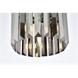 Urban Classic Sydney 3-Light Metal Royal Cut Flush Mount in Polished Nickel