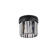 Urban Classic Sydney 3-Light Metal Royal Cut Flush Mount in Polished Nickel