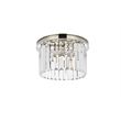 Urban Classic Sydney 3-Light Metal Royal Cut Flush Mount in Matte Black