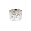Urban Classic Sydney 3-Light Metal Royal Cut Flush Mount in Matte Black