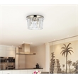 Urban Classic Sydney 3-Light Metal Royal Cut Flush Mount in Matte Black