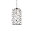 Urban Classic Madison 1-Light Metal Royal Cut Pendant in Polished Nickel