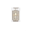 Urban Classic Monaco 1-Light Metal Crystal Wall Sconce in Polished Nickel