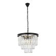 Urban Classic Sydney 9-Light Metal Royal Cut Chandelier - Matte Black